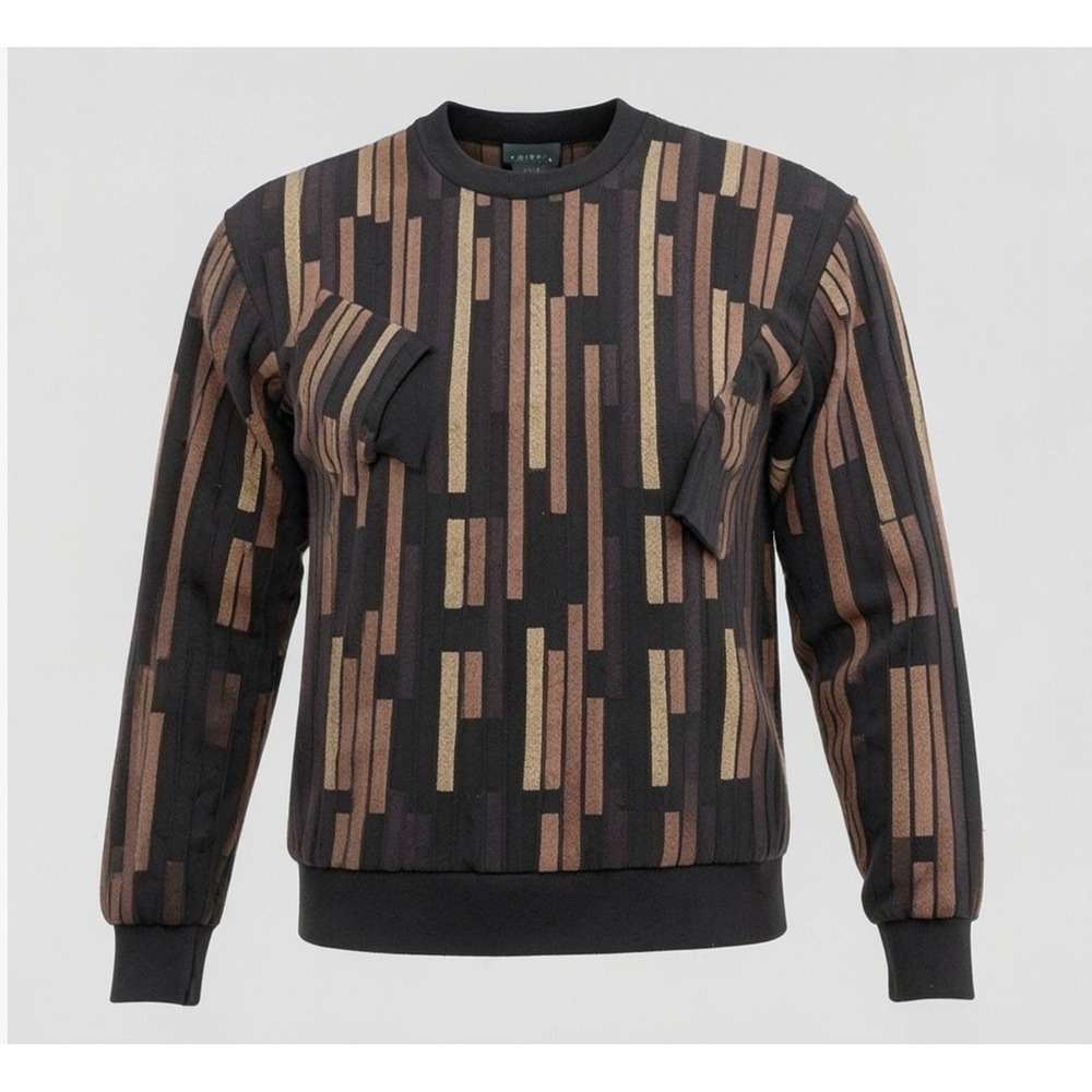 Vintage Tundra Canada Knit Sweater Crewneck  Coogi Style 3D Men's Sz Large Cosby